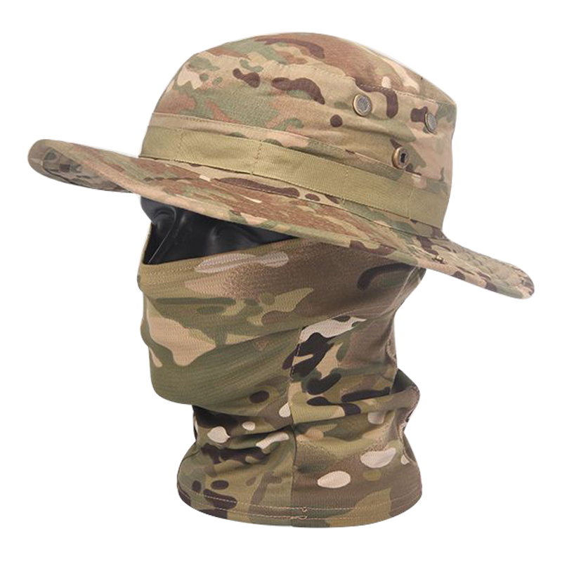 Mens Outdoor Hunting Hats - Kamuflaj Boonie Kap Balaclava Şapka Takım