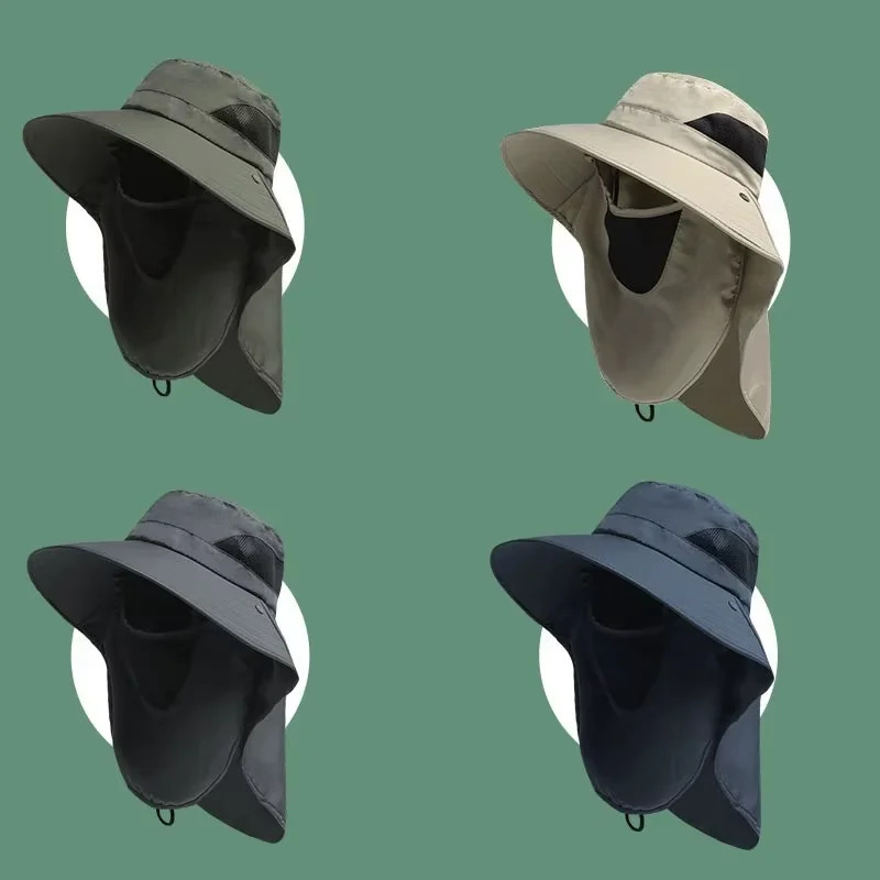 Mens Outdoor Hunting Hats - Yaz güneş şapkaları UV Koruma Açık