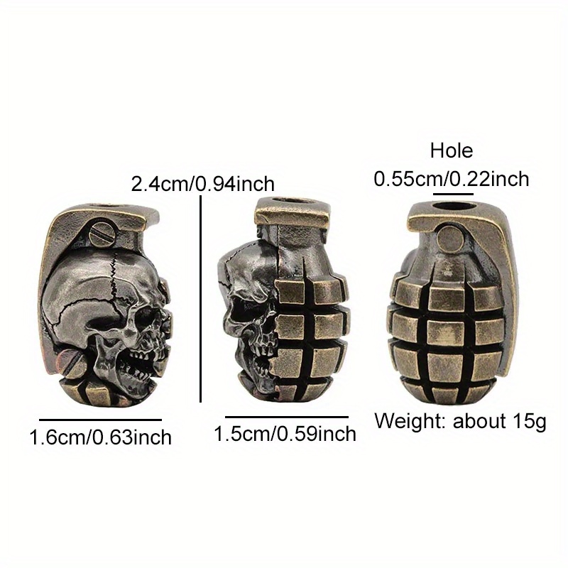 Çift renk kafatası bombası pir - Paracord Survival Bracelet incelemesi ve fiyatı