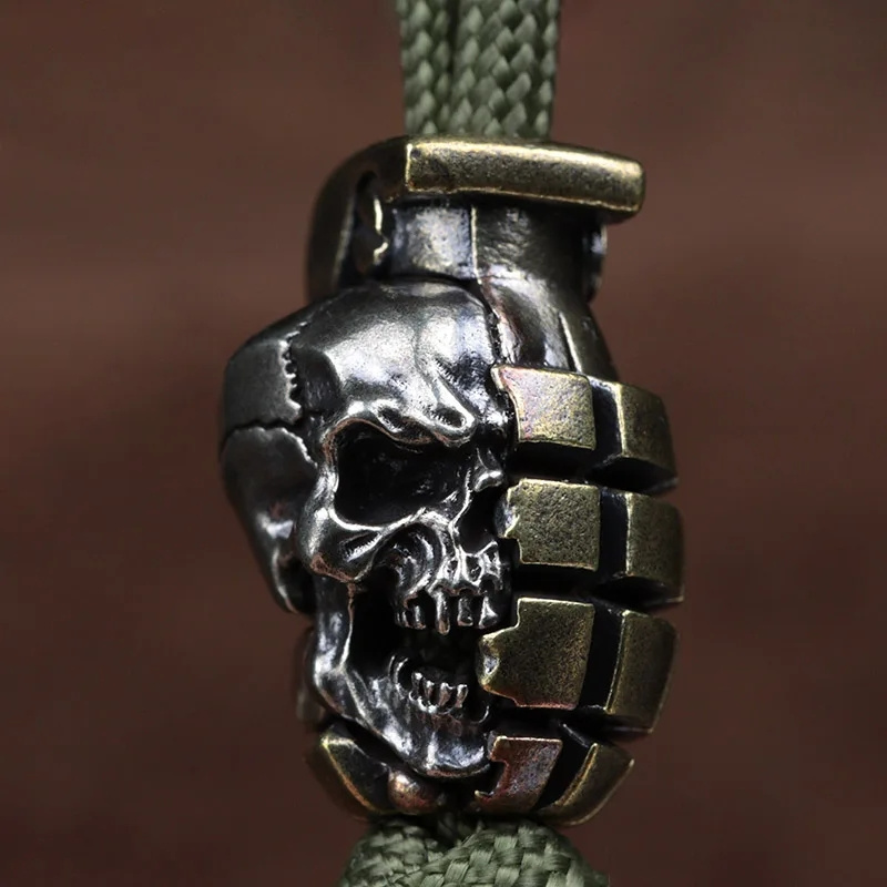 Çift renk kafatası bombası pir - Paracord Survival Bracelet incelemesi ve fiyatı