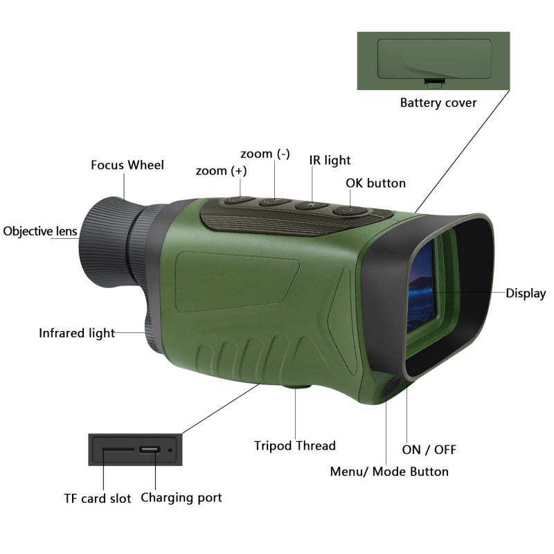 Açık hava avcılığı için gece g - Outdoor Hunting Digital Night Vision incelemesi ve fiyatı