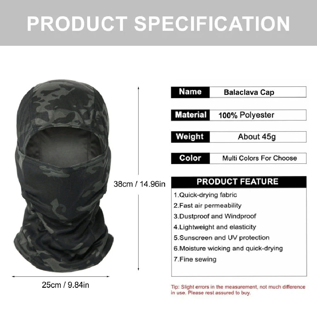 Kamuflajlı Balaklava Şapka Bis - Mens Outdoor Hunting Hats incelemesi ve fiyatı