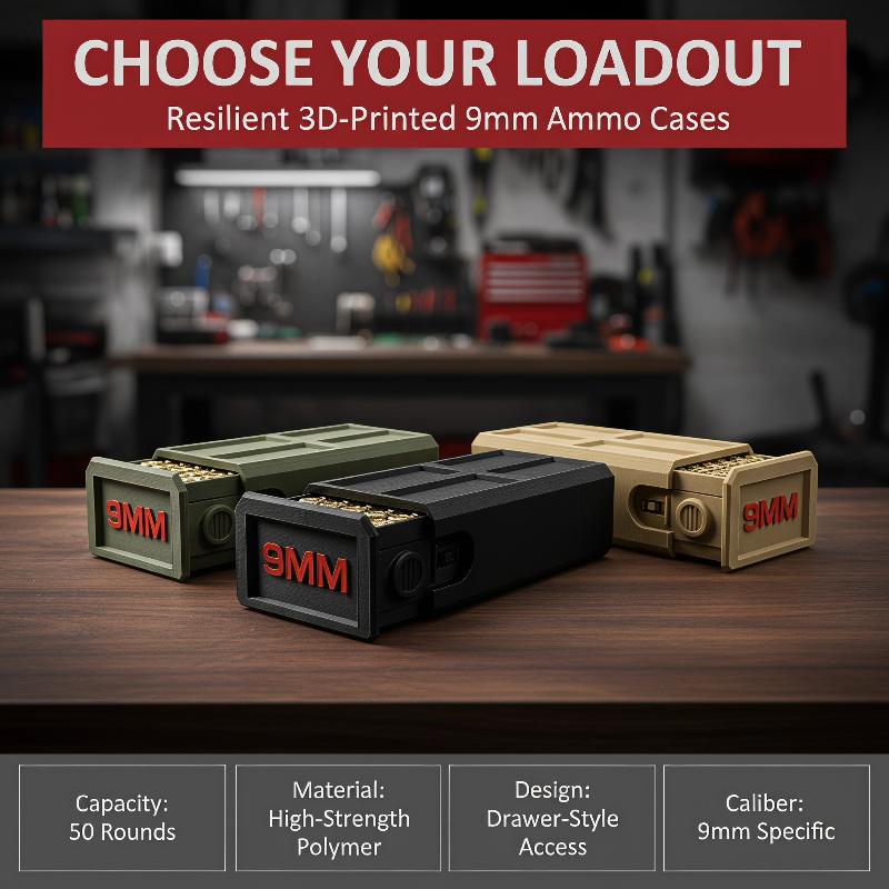 3D Baskılı 9mm Saklama Kutusu  - Hunting Outdoor Store incelemesi ve fiyatı