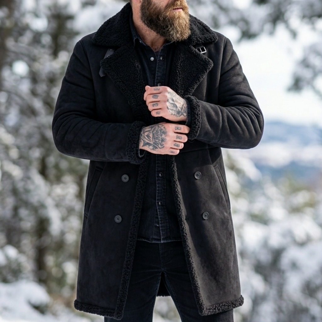 Erkek Suni Süet Kürk Astarlı K - Men'S Outdoor Hunting Jacket incelemesi ve fiyatı