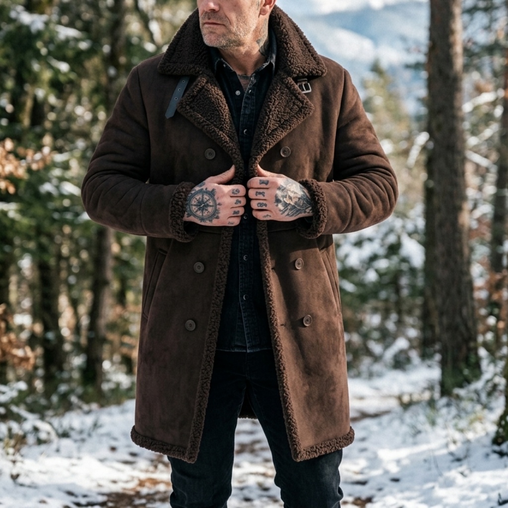 Erkek Suni Süet Kürk Astarlı K - Men'S Outdoor Hunting Jacket incelemesi ve fiyatı
