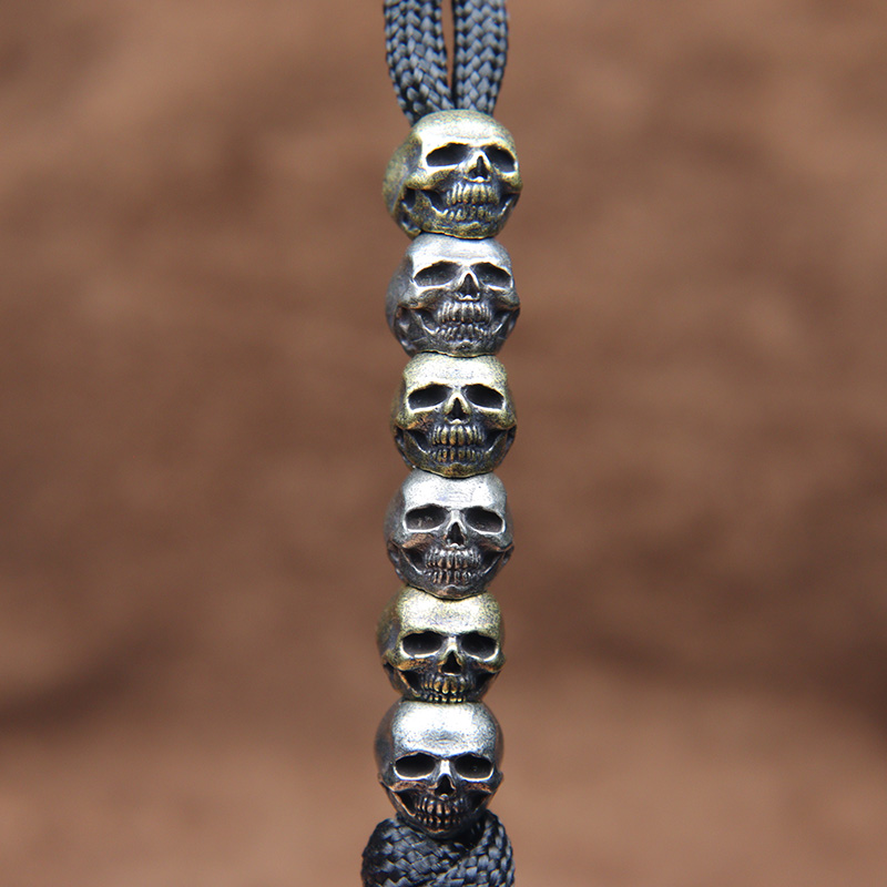 Mini Kafatası Kafa Pirinç Bıça - Paracord Survival Bracelet incelemesi ve fiyatı