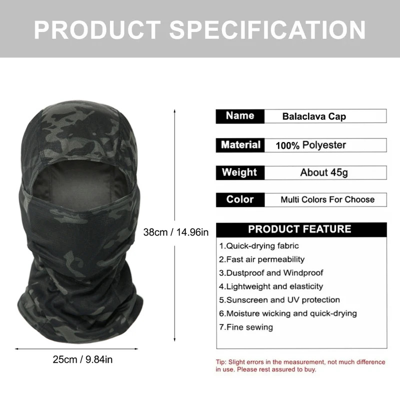 Kamuflajlı Balaklava Şapka Bis - Mens Outdoor Hunting Hats incelemesi ve fiyatı